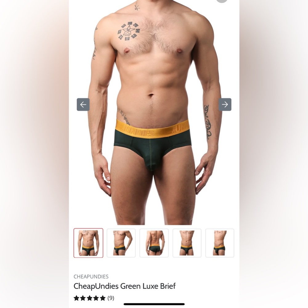 CheapUndies Forest Luxe Brief- XL